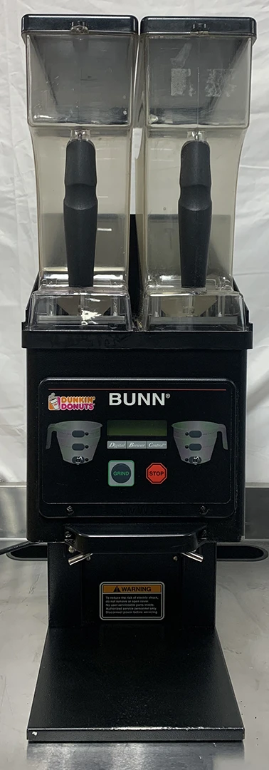 BUNN Coffee Grinder, Low Profile 2 Hoppers