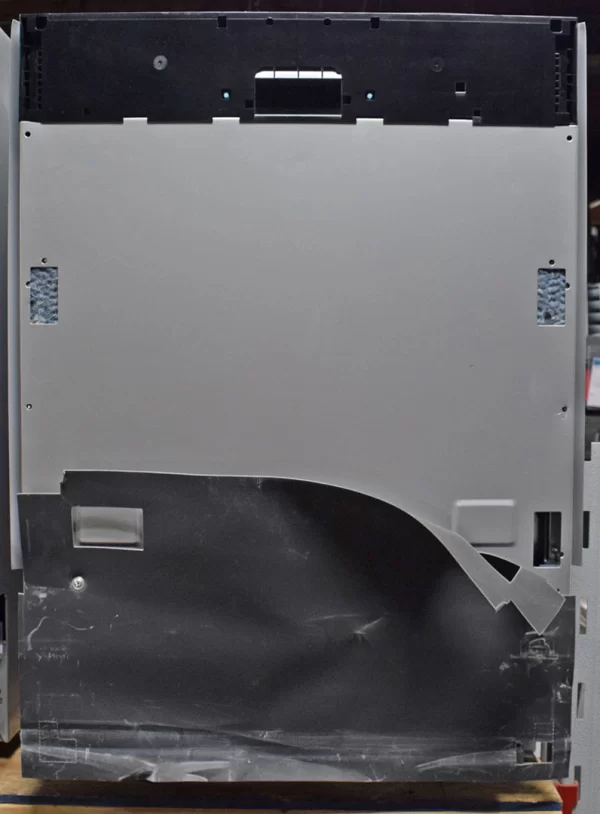 A close-up of the Beko DIT39432 24 inches Fully Integrated Smart Panel Ready Dishwasher Back Panel.